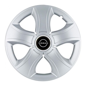 Set 4 Capace Roti 15 inchi (R15) Bis Gri, Compatibile Cu Nissan Nou - Img 2