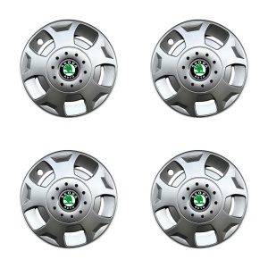 Set 4 capace roti 15 inchi (R15) compatibile cu SKODA model - 342 - Img 2