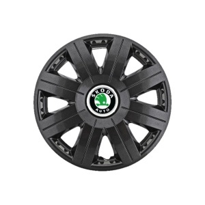Set 4 Capace Roti 15 inchi (R15) Cosmos Negru, Compatibile cu Skoda - Img 3