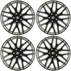 Set 4 Capace Roti 15 inchi (R15) Dakar Negru-Gri, Compatibile Cu BMW Nou - Img 2