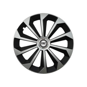Set 4 Capace Roti 15 inchi (R15) Fame Gri-Negru, Compatibile Cu Fiat - Img 3