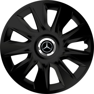 Set 4 Capace Roti 15 inchi (R15) Stratos Negru, Compatibile Cu Mercedes-Benz
