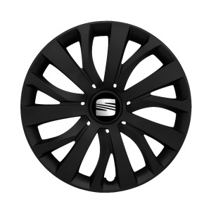 Set 4 capace roti 16 inch (R16) compatibile SEAT, Model - 432 Black Edition