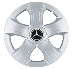 Set 4 Capace Roti 16 inchi (R16) Bis Gri, Compatibile Cu Mercedes-Benz