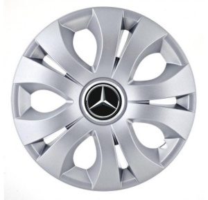 Set 4 Capace Roti 16 inchi (R16), Compatibil Cu Mercedes, model Top Gri