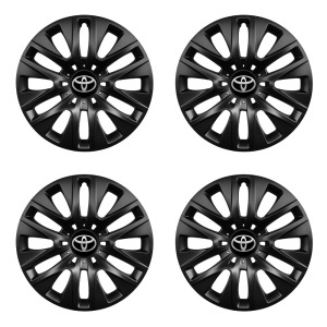 Set 4 capace roti 16 inchi (R16) compatibile Toyota, Model 429 Black - Img 2