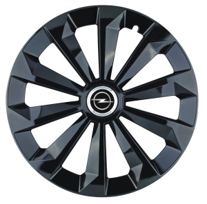 Set 4 Capace Roti 16 inchi (R16) Fame Negru, Compatibile Cu Opel