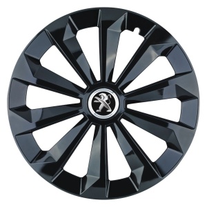 Set 4 Capace Roti 16 inchi (R16) Fame Negru, Compatibile Cu Peugeot - Img 3