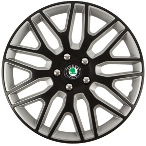Set 4 Capace Roti 17 inchi (R17) Dakar Negru-Gri, Compatibile Cu Skoda