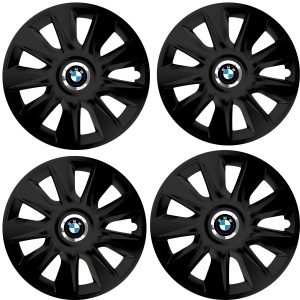 Set 4 Capace Roti 17 inchi (R17) Stratos Negru, Compatibile Cu BMW - Img 2