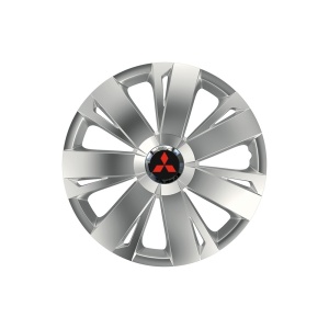 Set 4 capace roti Cu Inel Cromat Energy R16 pentru gama auto Mitsubisi - Img 1