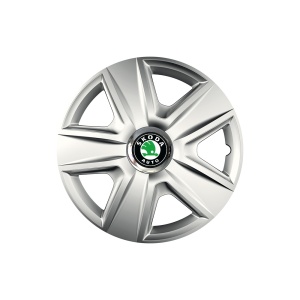 Set 4 capace roti Cu Inel Cromat Esprit R14 Compatibil Cu Skoda