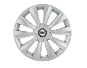 Set 4 capace roti Delta cromat R15 pentru gama auto Fiat - Img 1