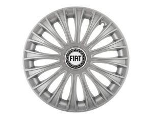 Set 4 capace roti Dino cromat R16 pentru gama auto Fiat - Img 1