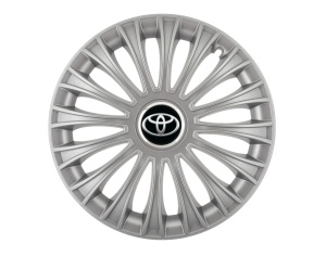 Set 4 capace roti Dino cromat R16 pentru gama auto Toyota - Img 1