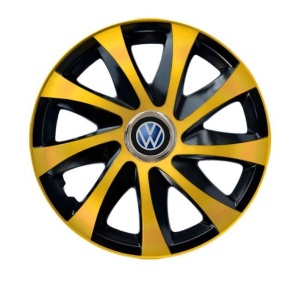 Set 4 capace roti Drift extra gold R14 Compatibil Cu VW