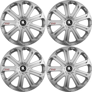 Set 4 Capace Roti Evo Gri R14, Pentru Skoda Nou - Img 2