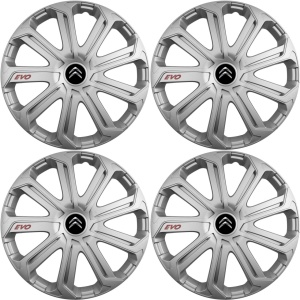 Set 4 Capace Roti Evo Gri R15, Pentru Citroen - Img 2