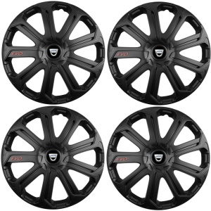 Set 4 Capace Roti Evo Negru R16, Pentru Dacia - Img 2