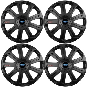 Set 4 Capace Roti Evo Negru R16, Pentru Ford - Img 2