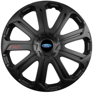 Set 4 Capace Roti Evo Negru R16, Pentru Ford - Img 3
