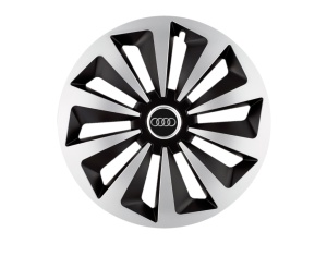 Set 4 capace roti Fox Gri-Negru R15 Compatibil Cu Audi