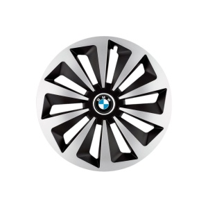 Set 4 capace roti Fox Gri-Negru R15 Compatibil Cu BMW - Img 3