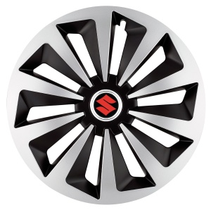 Set 4 capace roti Fox Gri-Negru R17 pentru gama auto Suzuki