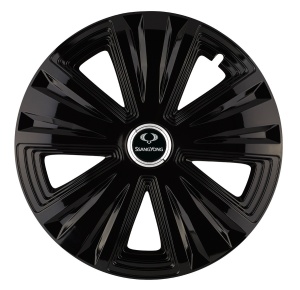 Set 4 capace roti Glory negru R16 Compatibil Cu SsangYoung