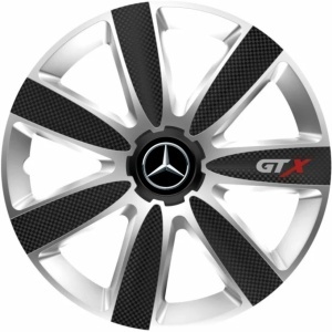 Set 4 Capace Roti GTX Carbon Gri-Negru R16, Pentru Mercedes - Img 3