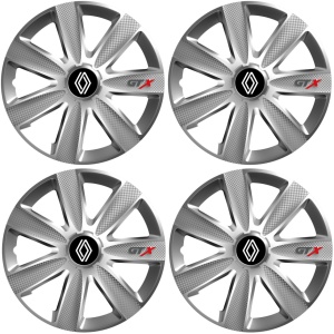 Set 4 Capace Roti GTX Gri R14, Pentru Renault Nou - Img 2