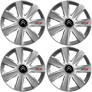 Set 4 Capace Roti GTX Gri R16, Pentru Citroen - Img 2