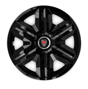 Set 4 capace roti hubcaps fast black R15 Compatibil Cu Range Rover