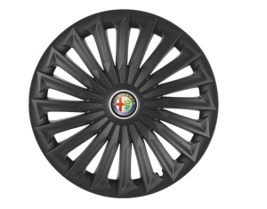 Set 4 capace roti Joy Negru R15 Compatibil Cu Alfa Romeo