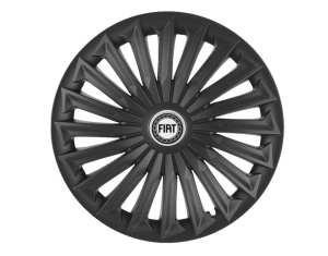 Set 4 capace roti Joy Negru R16 pentru gama auto Fiat