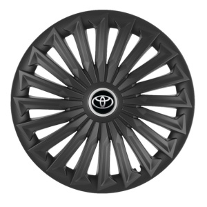 Set 4 capace roti Joy Negru R17 pentru gama auto Toyota