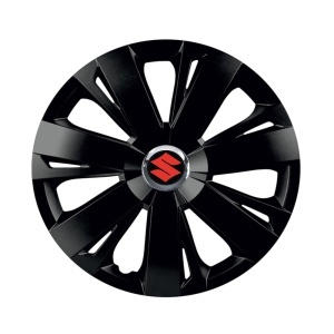 Set 4 capace roti Negre Cu Inel Cromat Energy R16 Compatibil Cu Suzuki - Img 3