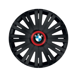 Set 4 capace roti Negre Cu Inel Rosu Active R14 Compatibil Cu BMW