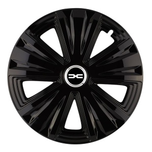 Set 4 capace roti pentru Dacia nou, model Glory negru, R15