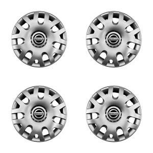 Set 4 capace roti potrivite jantelor de 14 inch (R14) compatibile Nissan, Model - 204 - Img 2