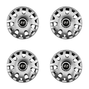 Set 4 capace roti potrivite jantelor de 14 inch (R14) compatibile Hyundai, Model - 204 - Img 2