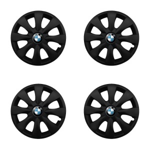 Set 4 capace roti potrivite jantelor de 15 inchi (R15) compatibile BMW, Model - 316 Black Edition - Img 2