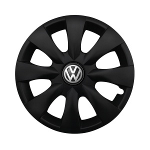 Set 4 capace roti potrivite jantelor de 15 inchi (R15) compatibile VOLKSWAGEN, Model - 316 Black Edition
