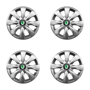 Set 4 capace roti potrivite jantelor de 15 (R15) inchi compatibile SKODA Fabia ,Octavia I,II,III ,Roomster, Felicia ,Rapid ,Superb, Yeti Model-316 - Img 2