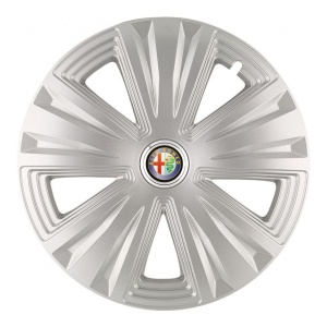 Set 4 Capace Roti, potrivite jantelor de R14, pentru Alfa Romeo, model glory Gri - Img 3