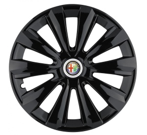 Set 4 Capace Roti, potrivite jantelor de R14, pentru Alfa Romeo, model delta negru