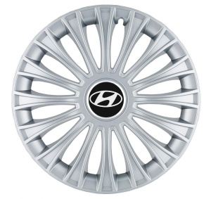 Set 4 Capace Roti, potrivite jantelor de R14, pentru Hyundai, model dino cromat