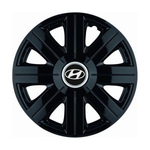 Set 4 Capace Roti, potrivite jantelor de R14, pentru Hyundai, model Cosmos Negru - Img 3