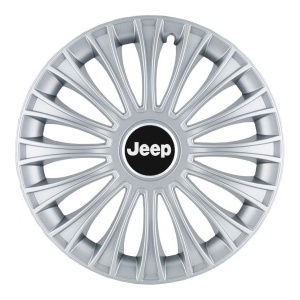 Set 4 Capace Roti, potrivite jantelor de R14, pentru Jeep, model dino cromat - Img 3