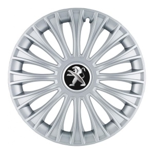 Set 4 Capace Roti, potrivite jantelor de R14, pentru Peugeot, model dino cromat - Img 3